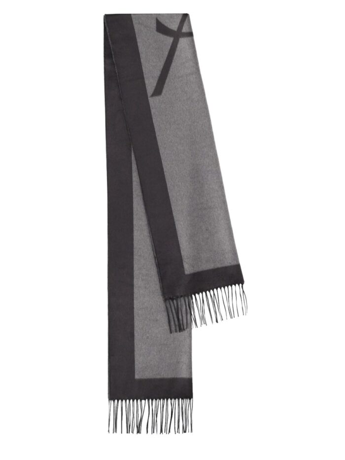 Saint Laurent Sciarpa Cassandre In Jacquard Di Seta
