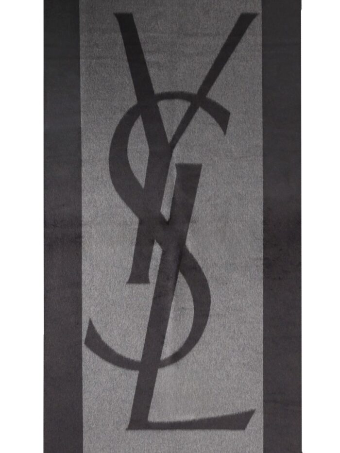 Saint Laurent Sciarpa Cassandre In Jacquard Di Seta