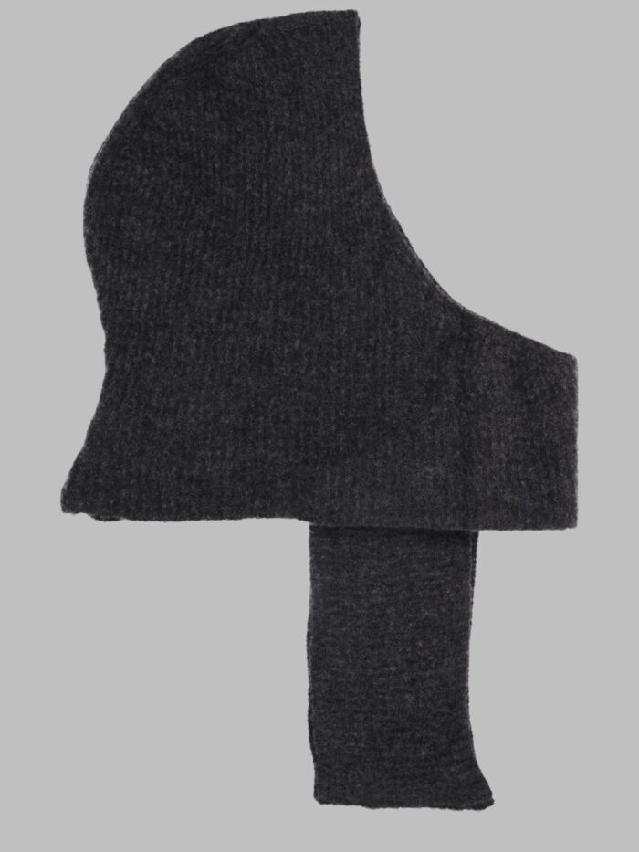 Maison Kitsune Sciarpa Con Cappuccio In Misto Lana