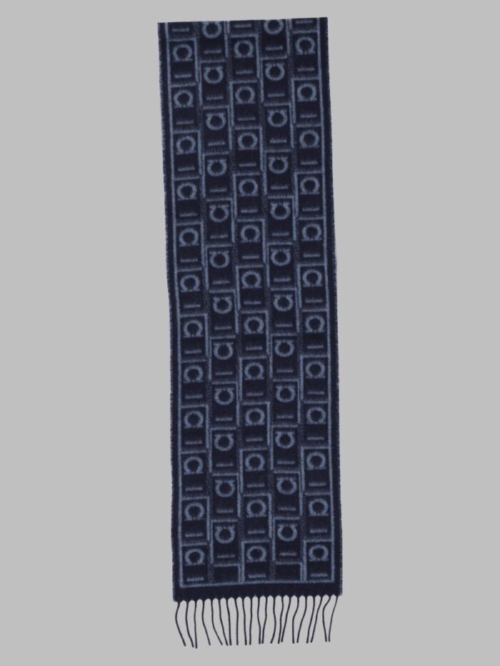 ferragamo sciarpa con motivo monogram Ferragamo Sciarpa Con Motivo Monogram