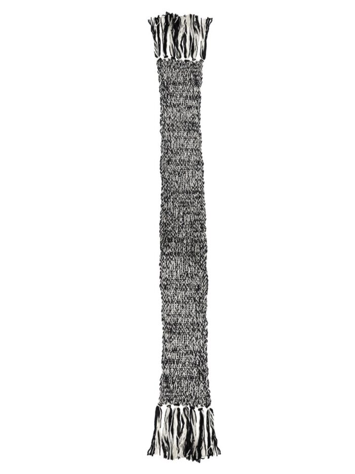AMI PARIS Sciarpa In Lana Con Frange