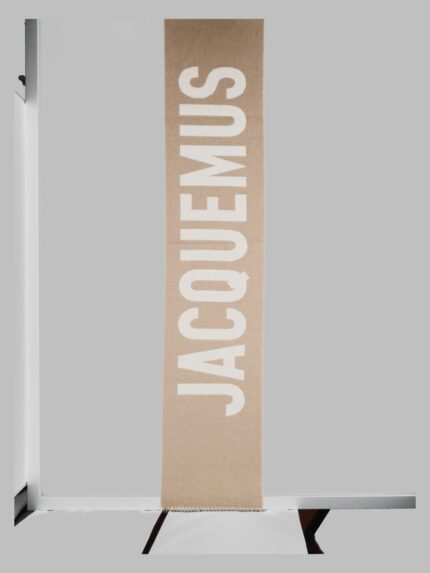 JACQUEMUS Sciarpa In Lana Con Frange E Logo