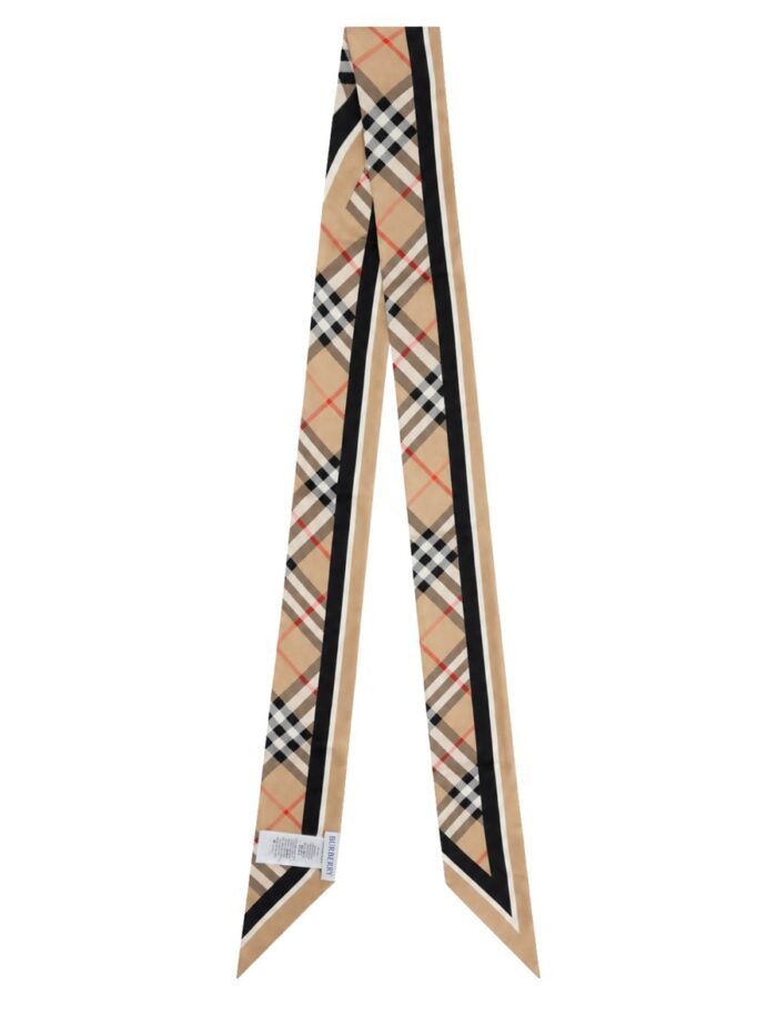 Burberry Sciarpa Sottile Con Stampa "Check"