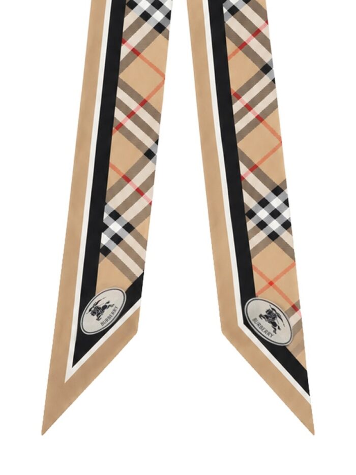 Burberry Sciarpa Sottile Con Stampa "Check"