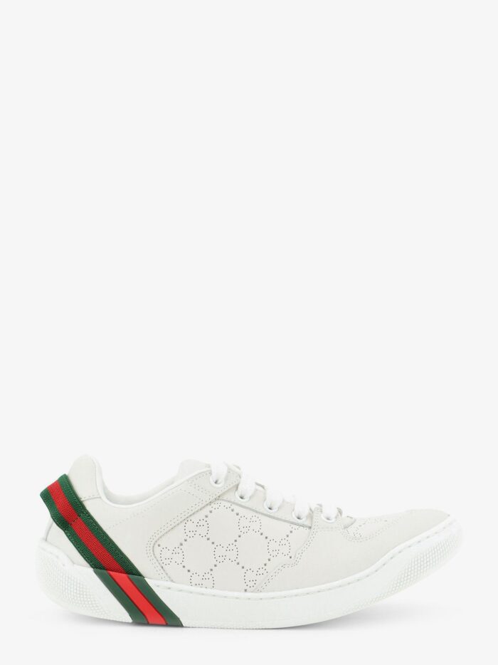 gucci screener sneaker in perforated gg leather Gucci Screener Sneaker In Perforated GG Leather