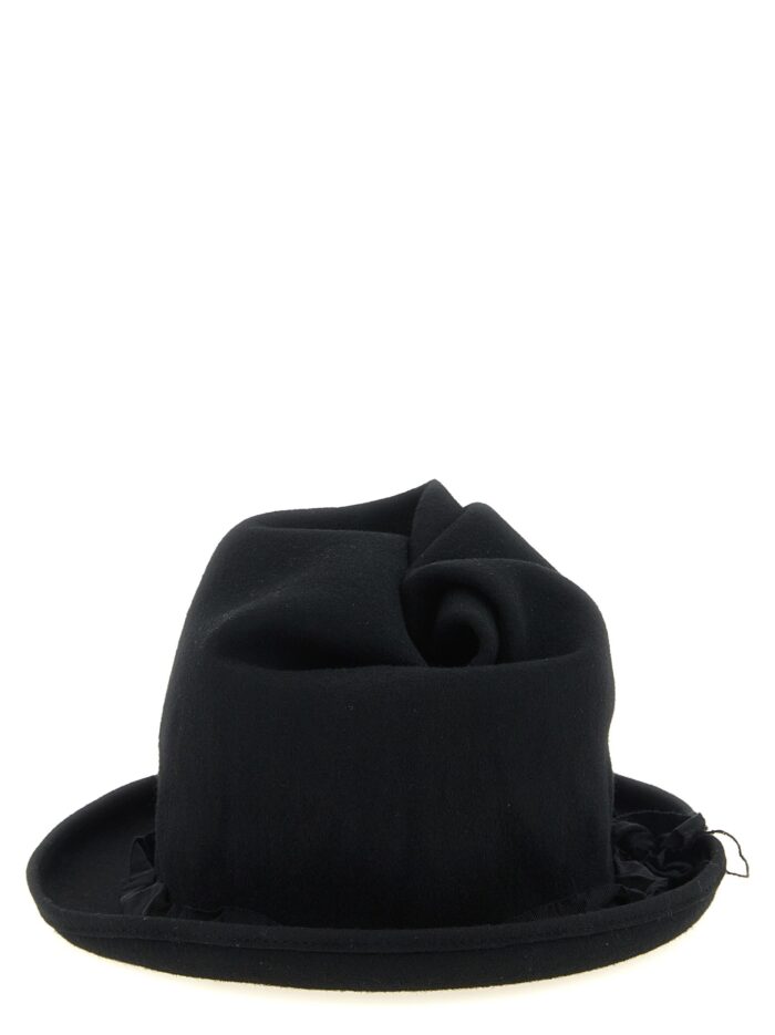 yohji yamamoto sculptural crown hat YOHJI YAMAMOTO Sculptural Crown Hat