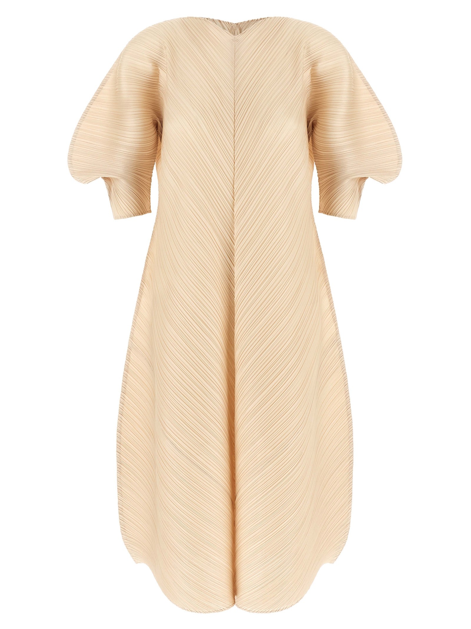 PLEATS PLEASE ISSEY MIYAKE Sculptural Sleeve Dress