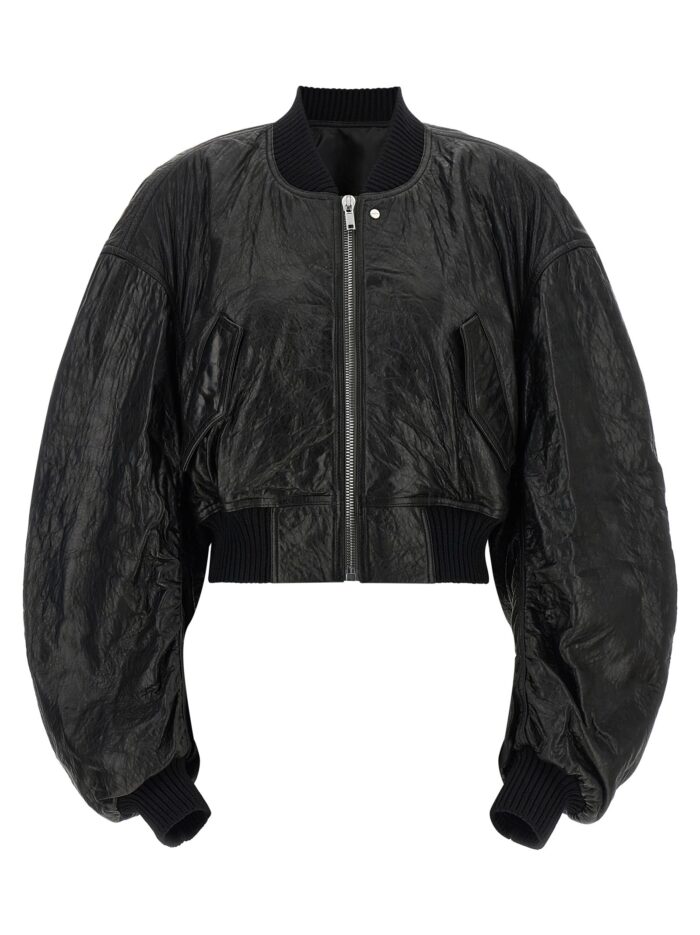 rick owens 'secchia cropped flight' bomber jacket RICK OWENS 'Secchia Cropped Flight' Bomber Jacket