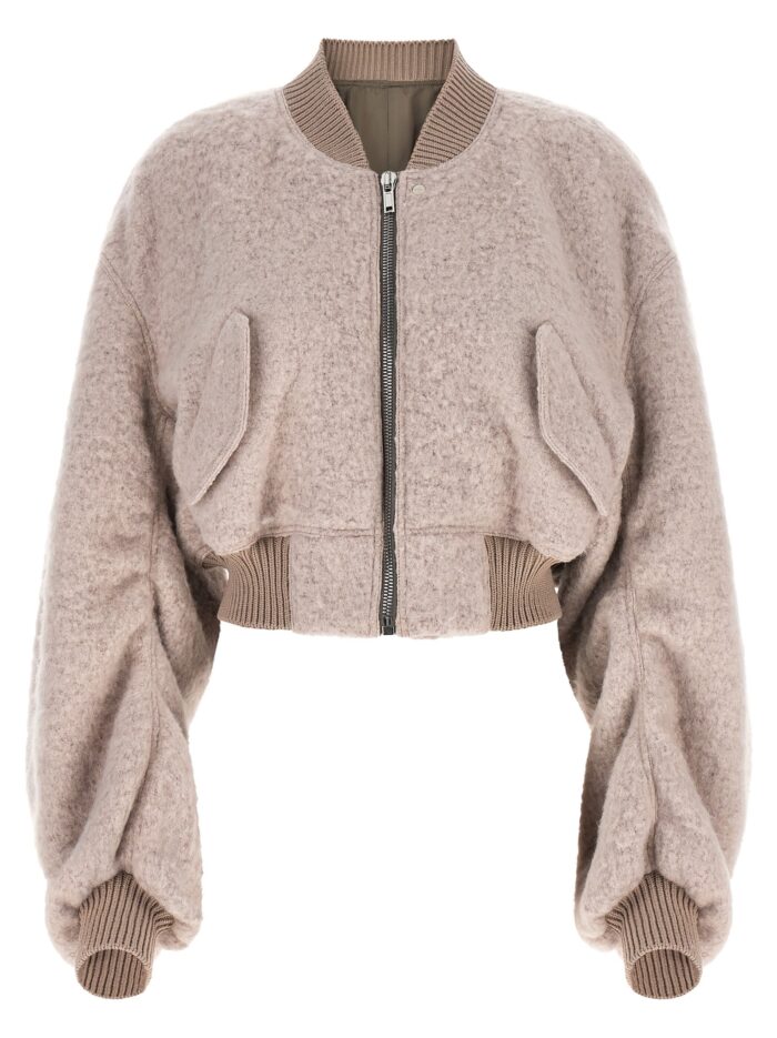 rick owens 'secchia cropped flight' bomber jacket RICK OWENS 'Secchia Cropped Flight' Bomber Jacket