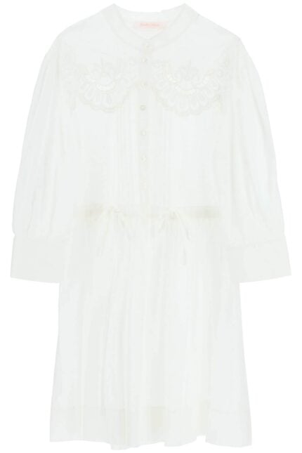 See By Chloe Embroidered Shirt Dress