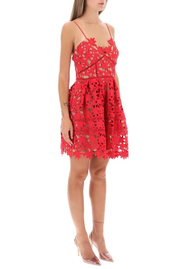 Self Portrait Azaelea Floral Lace Mini Dress