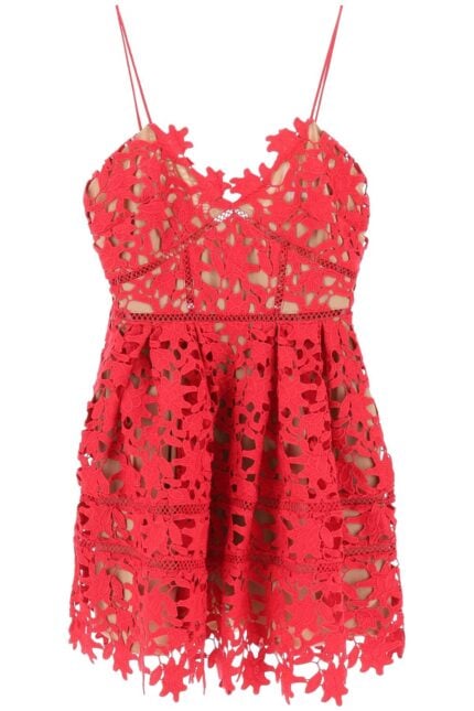 Self Portrait Azaelea Floral Lace Mini Dress