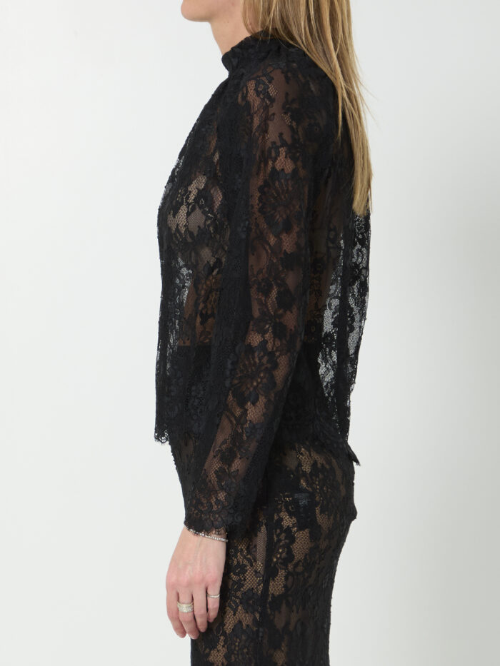 Self Portrait Black lace blouse