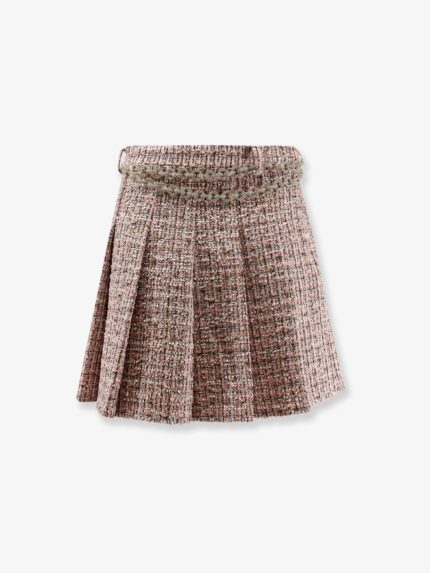 SELF PORTRAIT Bouclé Miniskirt