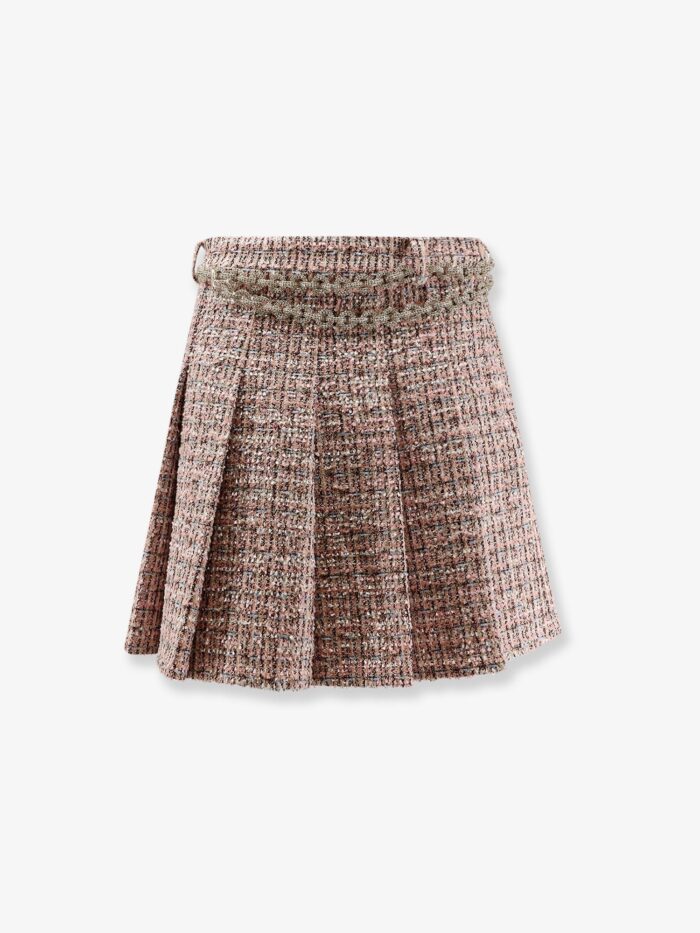 SELF PORTRAIT Bouclé Miniskirt
