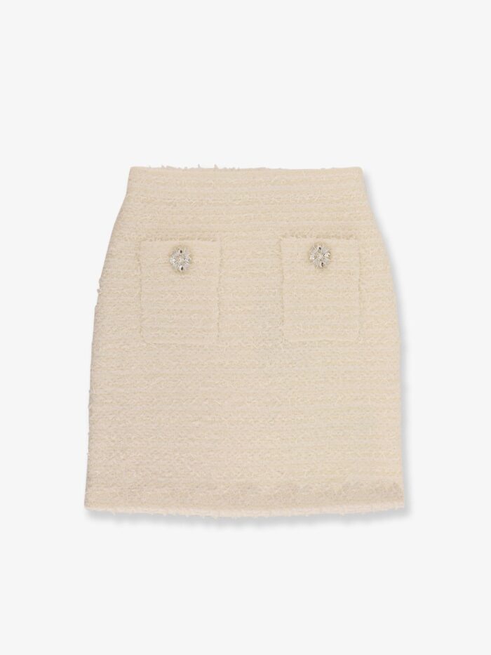 SELF PORTRAIT Bouclé Skirt