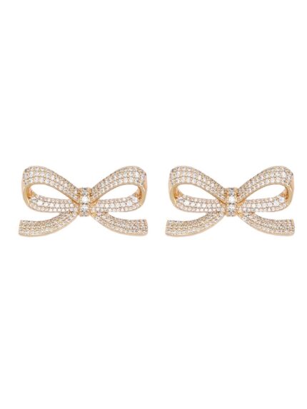 SELF-PORTRAIT BOW EARRINGS WITH CRYSTALS