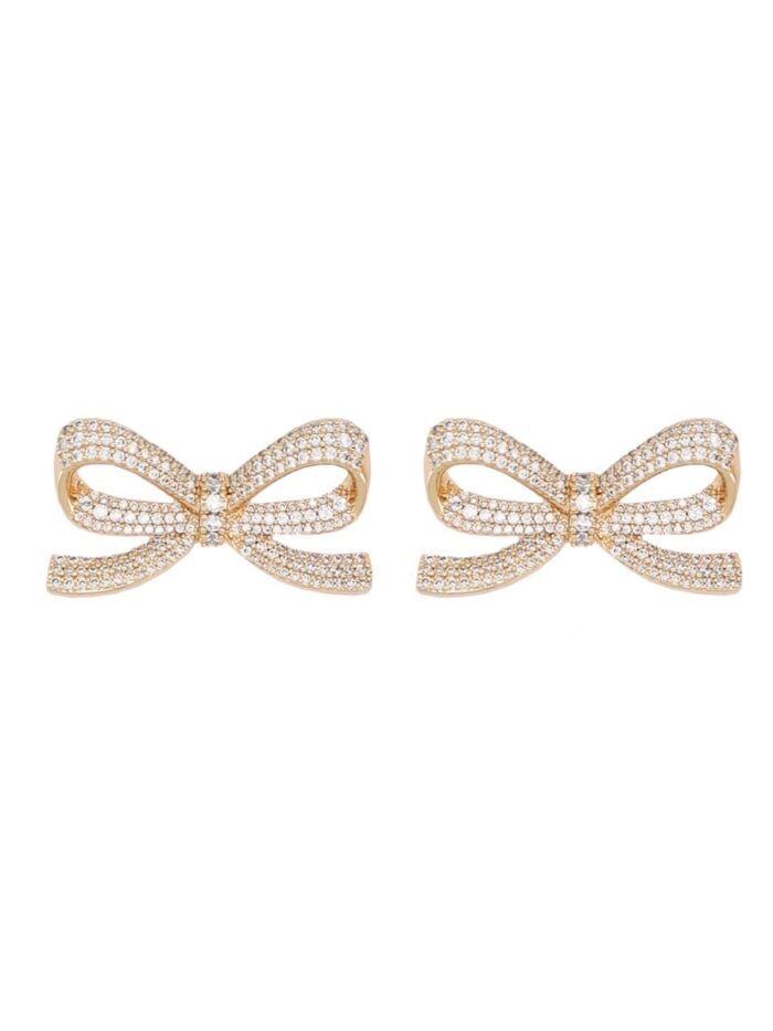 SELF-PORTRAIT BOW EARRINGS WITH CRYSTALS