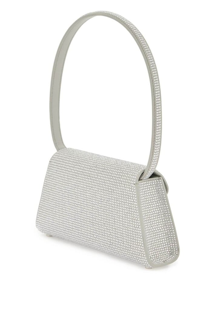 SELF PORTRAIT Bow Mini Shoulder Bag With Rhinestones