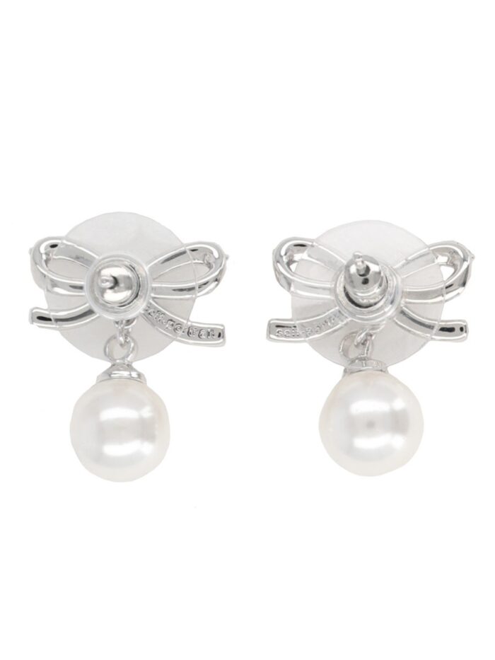 SELF-PORTRAIT "BOW PEARL" EARRINGS