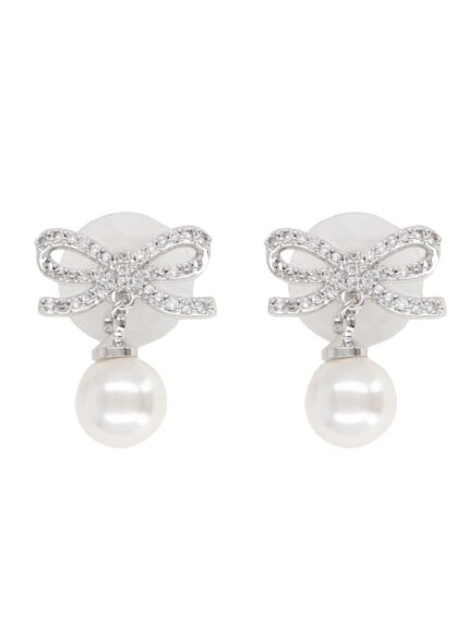 SELF-PORTRAIT "BOW PEARL" EARRINGS