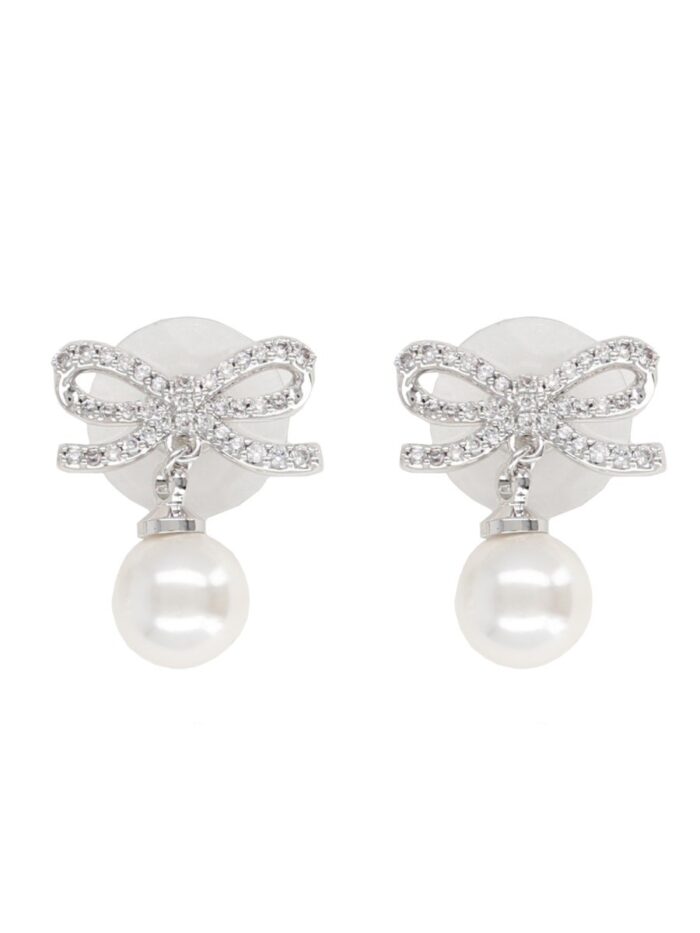 SELF-PORTRAIT "BOW PEARL" EARRINGS