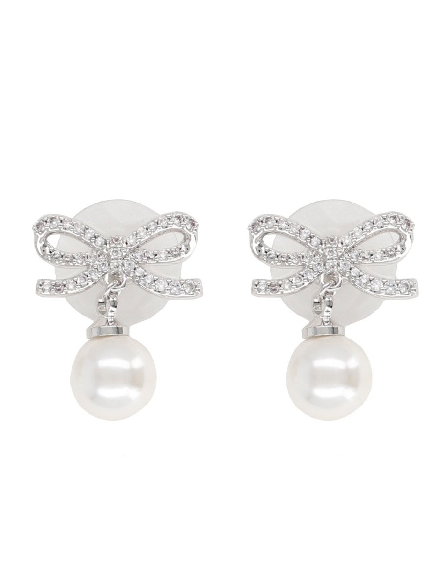 SELF-PORTRAIT "BOW PEARL" EARRINGS