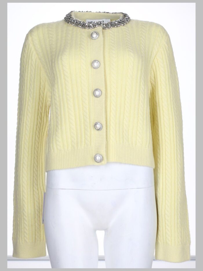 SELF-PORTRAIT CARDIGAN CON PERLE E STRASS