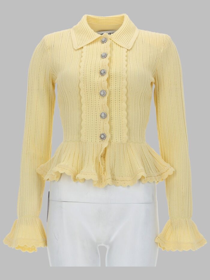 self portrait cardigan traforato SELF-PORTRAIT CARDIGAN TRAFORATO