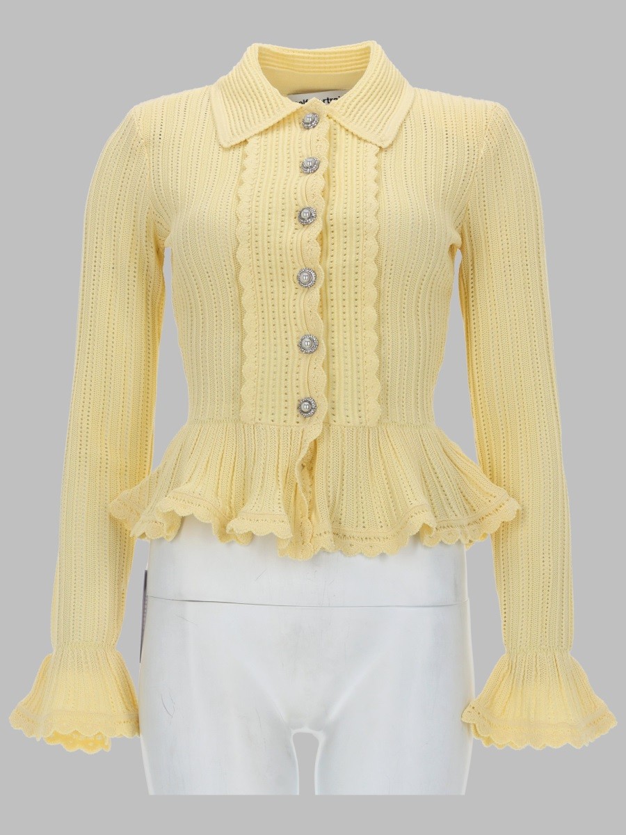 SELF-PORTRAIT CARDIGAN TRAFORATO