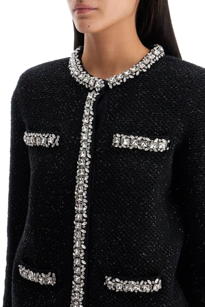 SELF PORTRAIT 'cardigan With Crystals And Sequ