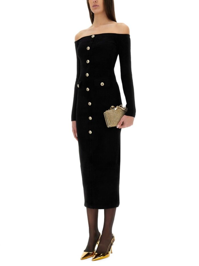 SELF-PORTRAIT CHENILLE MIDI DRESS