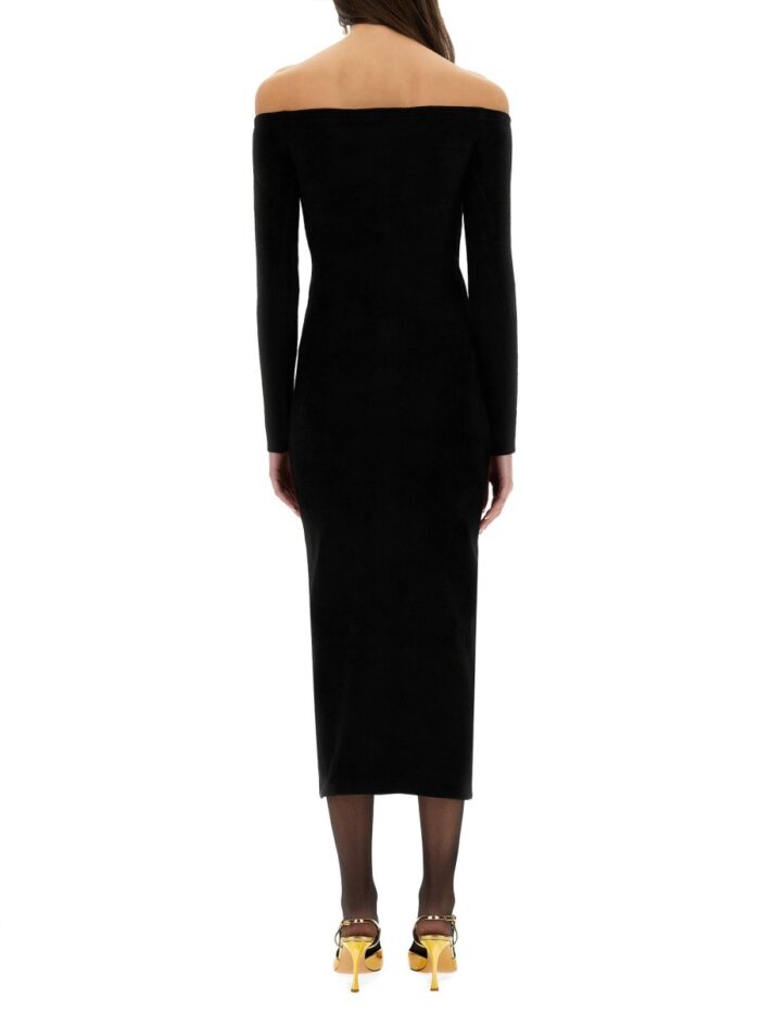 SELF-PORTRAIT CHENILLE MIDI DRESS