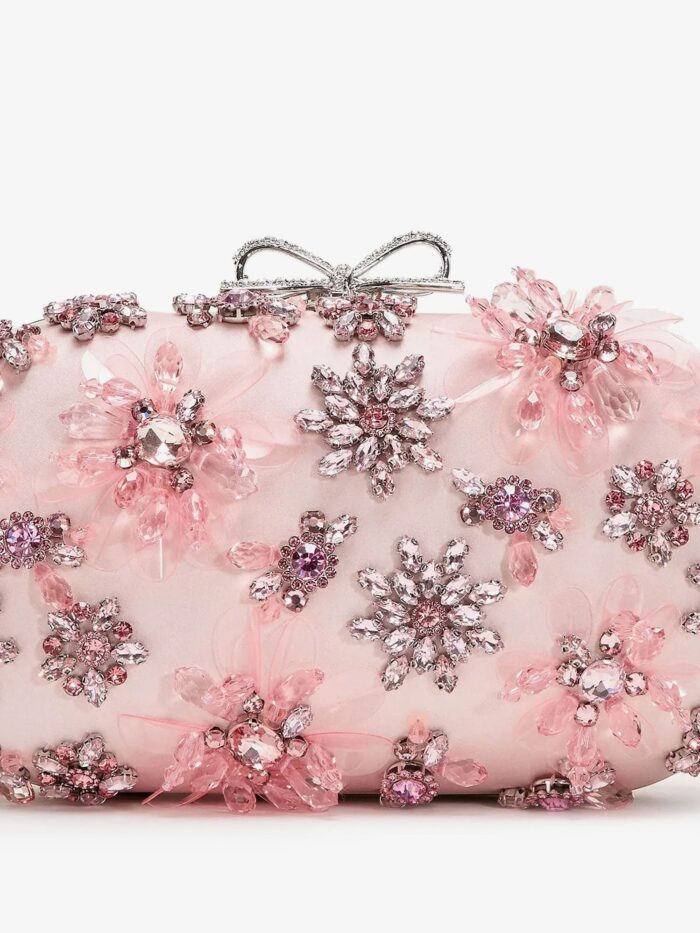 SELF PORTRAIT Clutch Bag With Crystals