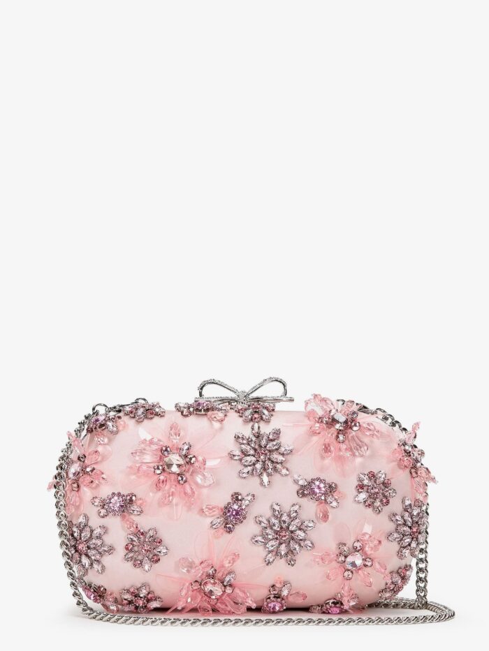 SELF PORTRAIT Clutch Bag With Crystals