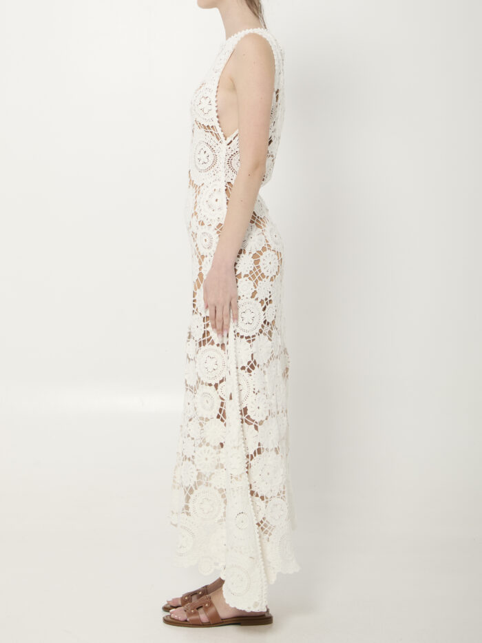 Self Portrait Crochet maxi dress