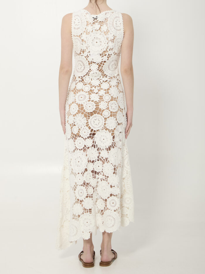 Self Portrait Crochet maxi dress