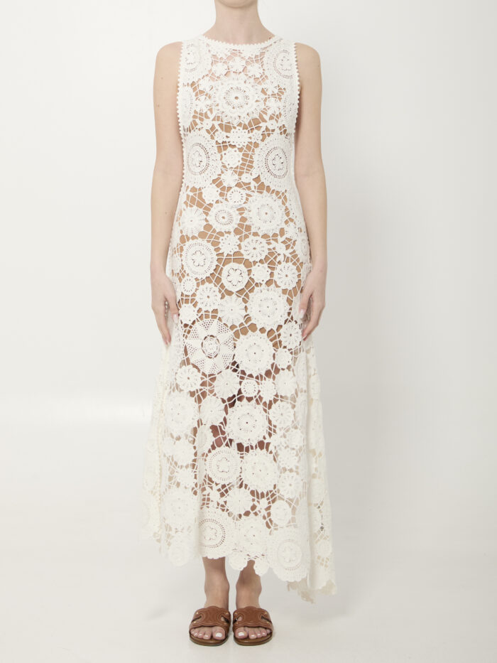 Self Portrait Crochet maxi dress