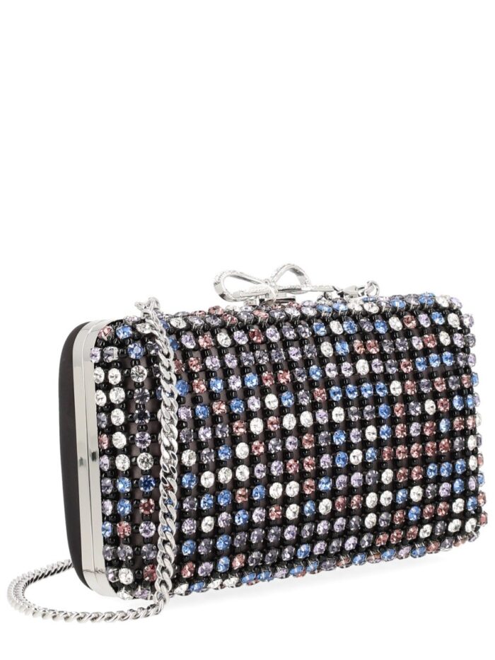 SELF-PORTRAIT "CRYSTAL CHAINMAIL" CLUTCH BAG