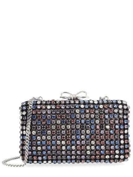 SELF-PORTRAIT "CRYSTAL CHAINMAIL" CLUTCH BAG