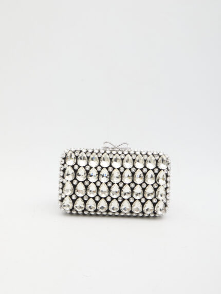 Self Portrait Crystal clutch bag