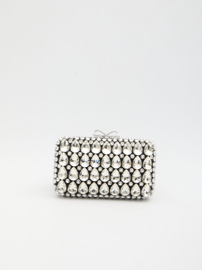 Self Portrait Crystal clutch bag