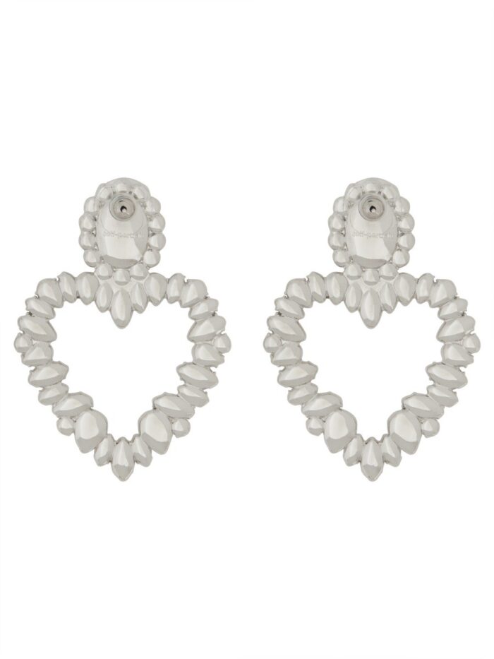 SELF-PORTRAIT "CRYSTAL HEART" EARRINGS