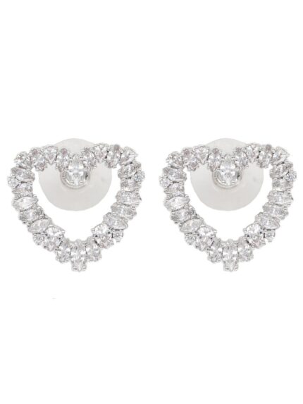 SELF-PORTRAIT "CRYSTAL HEART" EARRINGS