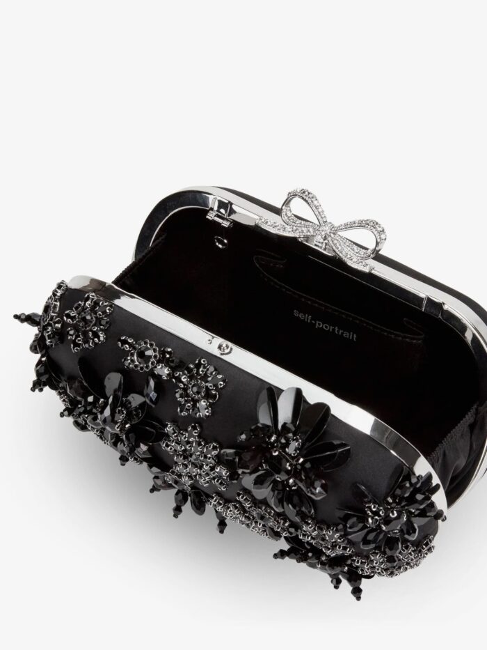SELF PORTRAIT Crystals Clutch Bag