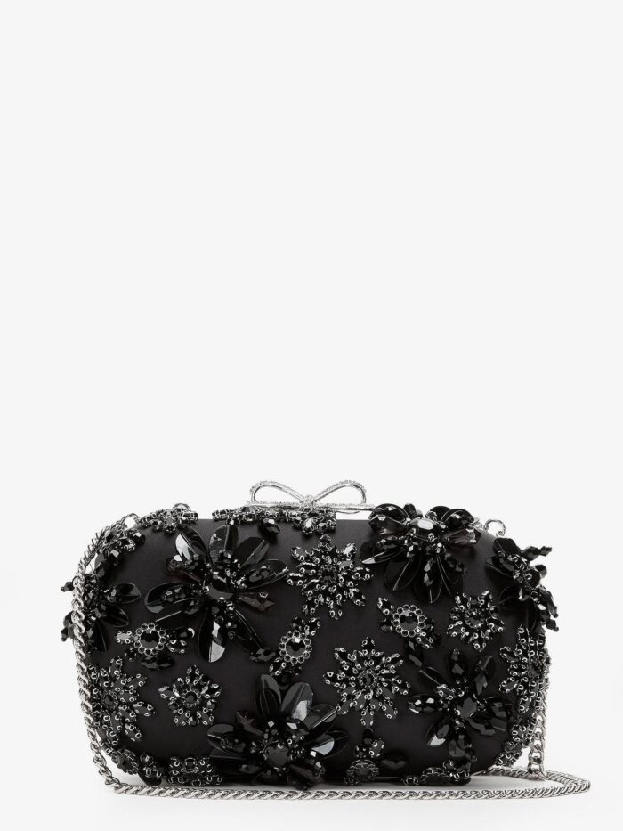 SELF PORTRAIT Crystals Clutch Bag
