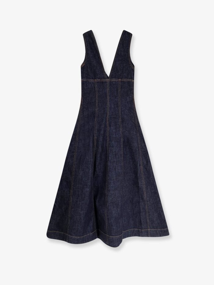SELF PORTRAIT Denim Midi Dress