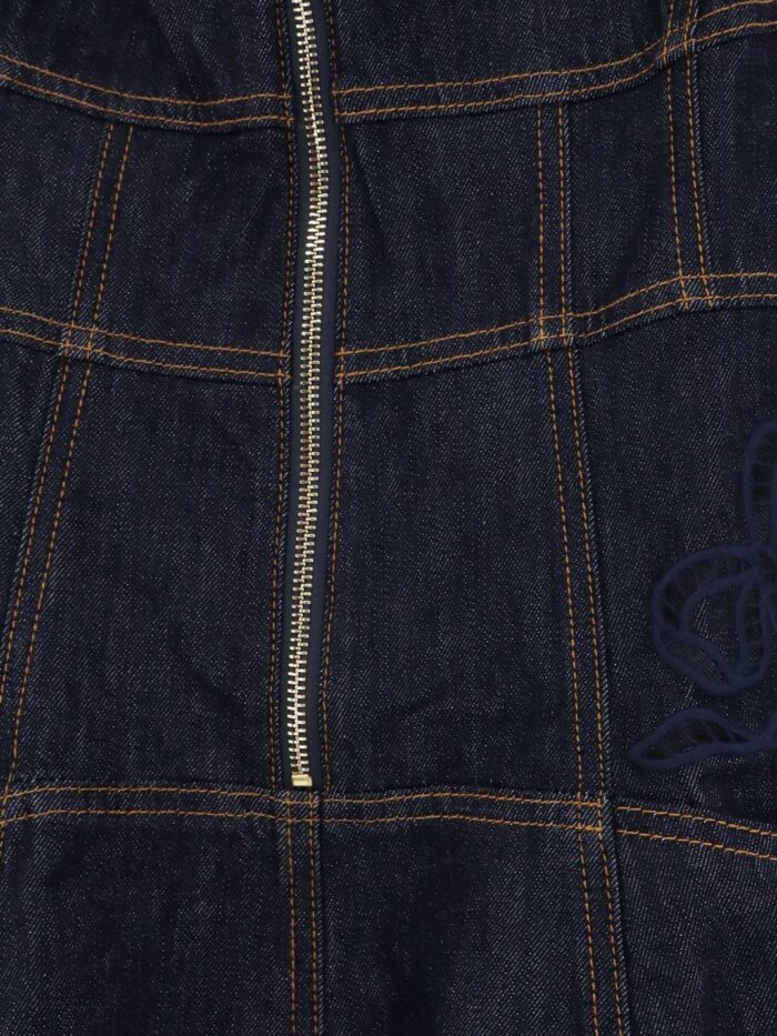 SELF PORTRAIT Denim Midi Dress