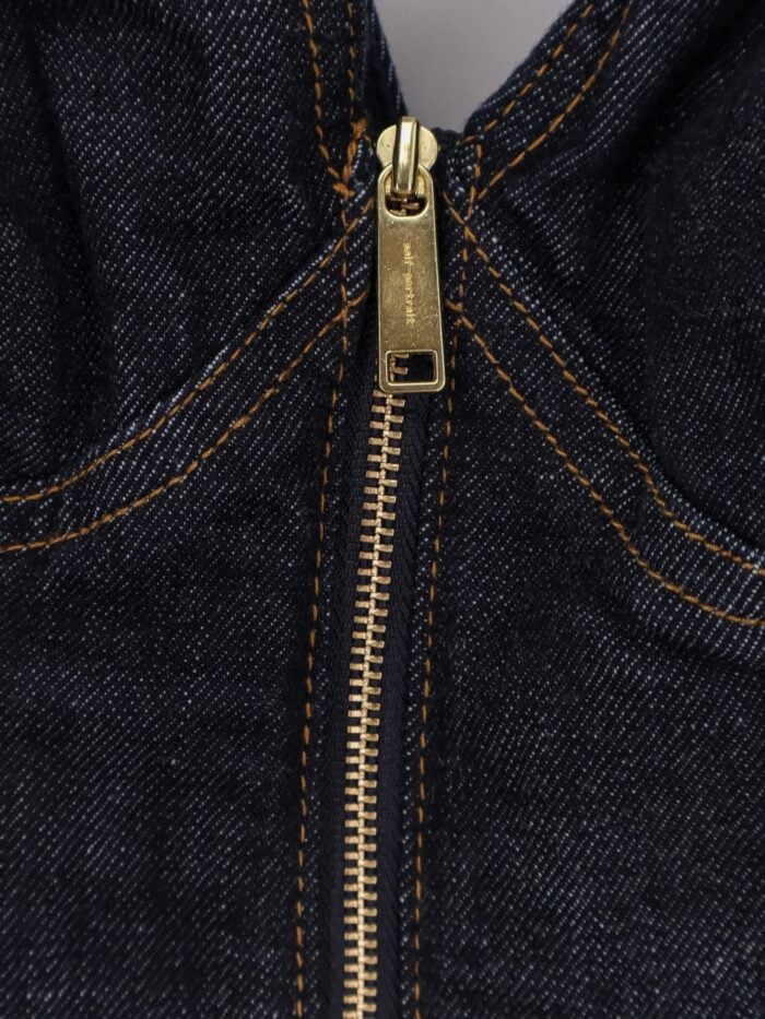 SELF PORTRAIT Denim Midi Dress
