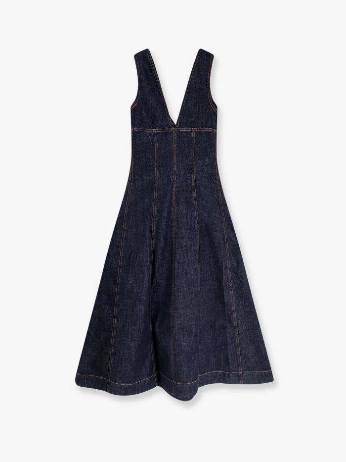 SELF PORTRAIT Denim Midi Dress